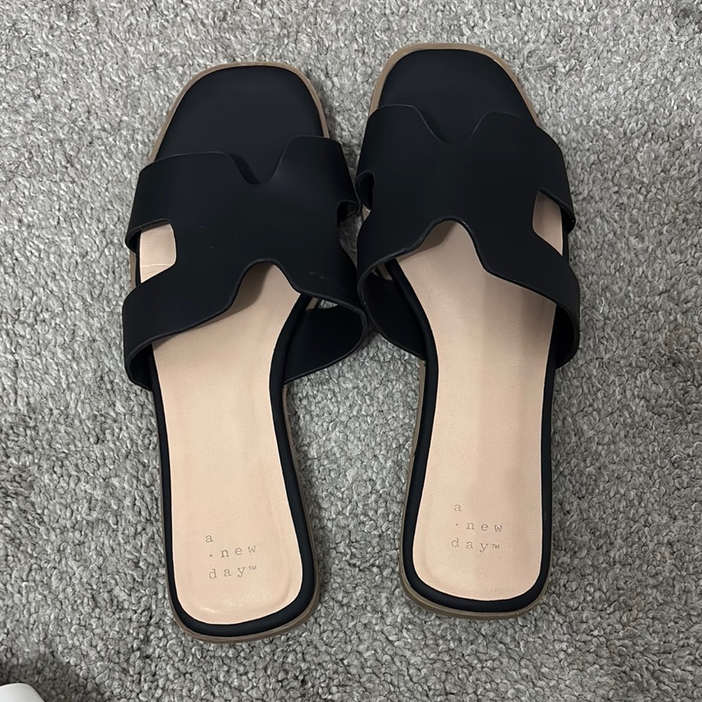 black nina target slide sandals